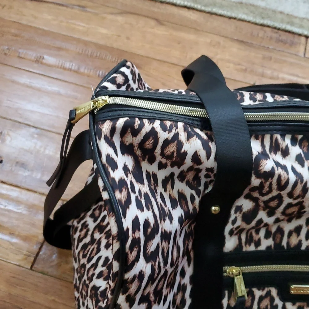 Juicy Couture Leopard Print Weekender Travel Duffel Bag - Picture 2 of 14